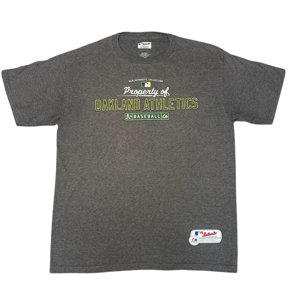 Authentic Majestic Large Oakland Athletics short-sleeve T-shirt